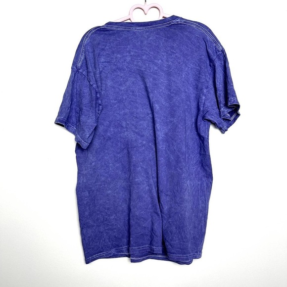 Kurt Cobain NWOT Graphic Floral Crew Neck Short Sleeves Tees Purple Large - Picture 4 of 5